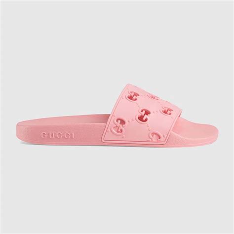 gucci web slides pink|Gucci slides for women pink.